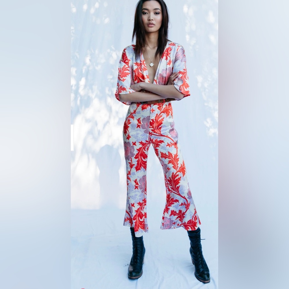 Priestess Jumpsuit - Anemone Red